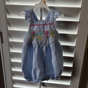 Bailey Boys Seersucker bubble suit